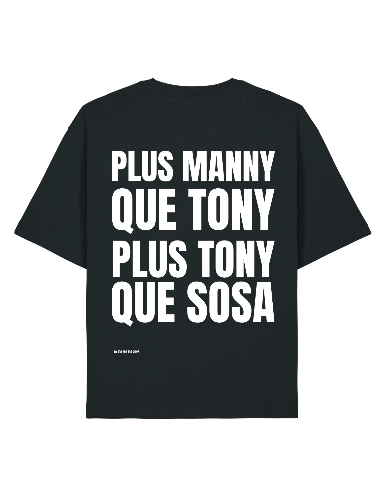 T-SHIRT PTQS PLUS MANNY NOIR